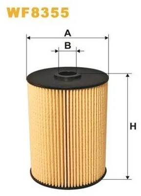 Produktbild von Kraftstofffilter WIX FILTERS WF8355 für VW GOLF VI (5K1) Filtereinsatz