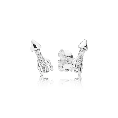 Zdjęcie produktu dla Kolczyki na sztyftach Pandora 297828CZ Sparkling Arrows ze srebra próby 925