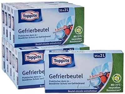 Zdjęcie produktu dla Worki do zamrażania 2 litry przezroczyste zamrażarka 35 szt