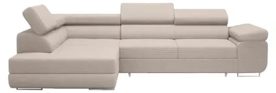 Produktbild von FEDVE Ecksofa Warton mit Cordbezug mit Schlaffunktion, Beige