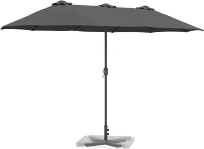 Image de Parasol de jardin Anthracite 370 x 197 x 239 cm
