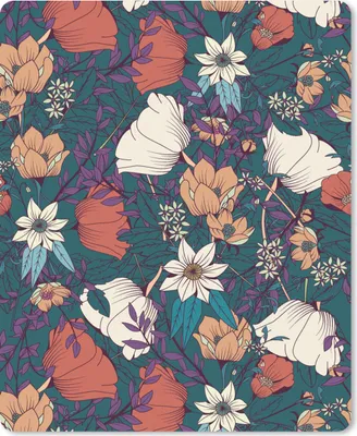 Produktbild von MuchoWow® Mauspad Mousepad Botanisch - Vintage - Blumen 30x40 cm - Mousepads - Maus Mat - Pad - Mausunterlage - Mausmatten