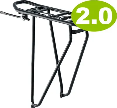 Produktbild von racktime Gepäckträger BASIC 2.0 20 Zoll schwarz mit Federklappe