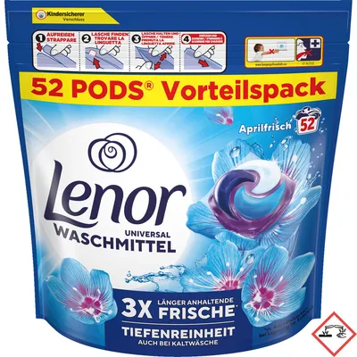 Produktbild von Lenor All-in-1 Pods Aprilfrisch 104WL