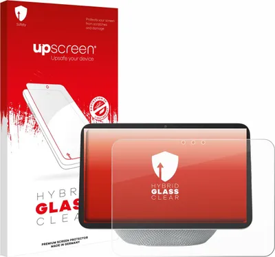 Produktbild von upscreen Schutzglas für Amazon Echo Show 8 2025 (4. Gen.) Schutzfolie Panzer Folie Glas Display Schutz klar
