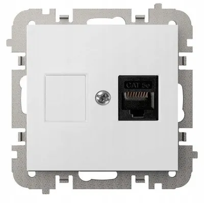 Image de SANTRA Prise informatique 1x RJ45 sans cadre p/t blanc 4148-10