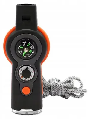 Obrázok produktu pre Verk 09228 Multifunkčná vonkajšia píšťalka s kompasom, 7-v-1 LED baterka