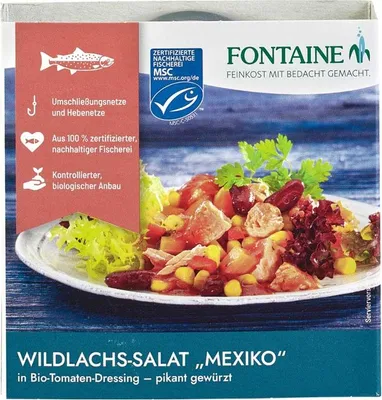 Zdjęcie produktu dla Sałatka z dzikim łososiem - Meksyk 200g