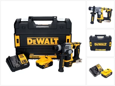 Zdjęcie produktu dla Akumulatorowa wiertarko-wkrętarka udarowa DeWalt DCH 172 P1 18 V 16 mm 1,4 dżula SDS plus bezszczotkowa + 1x akumulator 5,0 Ah + ładowarka + TSTAK