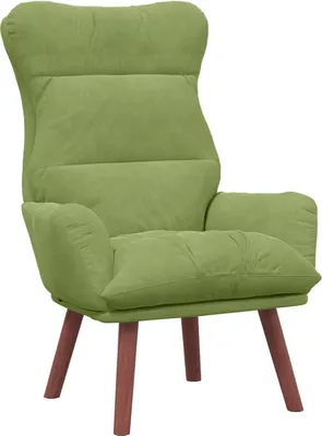 Image de vidaXL Fauteuil vert clair 69 x 74 x 93 cm velours