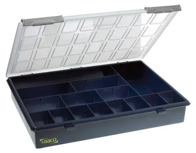 Produktbild von Cimco 415407, Kasten für Kleinteile, Kunststoff, Blau, Transparent, 340 mm, 260 mm, 57 mm