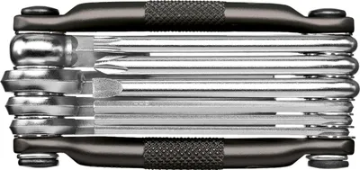 Produktbild von Crankbrothers M10, Werkzeug für Fahrräder, Fahrrad-Universalwerkzeug, Schwarz, Silber, Sechskantschlüssel, Torxschlüssel, T25, 2,2.5,3,4,5,6,8 mm