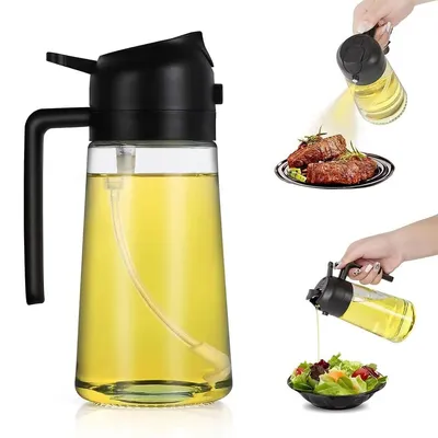 Ölsprüher 2-in-1, 470 ml, für Airfryer, Kochen & Grillen