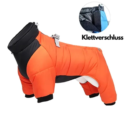 Produktbild von Hundeoverall – Hundeoverall Winter mit Beinen, wasserdicht & weichem Innenfutter – Ganzkörper Hundemantel