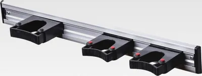 Produktbild von Aluminiumschiene 50cm mit 3 Haltern
