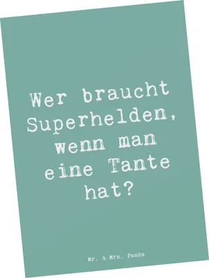 Produktbild von Mr. & Mrs. Panda Postkarte Spruch Lieblings-Tante - Meeresbrise - Geschenk, Freude, Nichte, Neffe, Ansichtskarte, Unterstützung, Postkarten, Grußkarte, Familienmitglieder