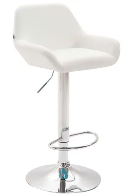 Produktbild von Barhocker Braga Kunstleder chrom weiß