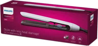 Zdjęcie produktu dla Philips 5000 series Seria 5000 BHS520/00 Prostownica, Prostownica, Ciepły, 120 °C, 230 °C, 30 s, Czarny, Biały