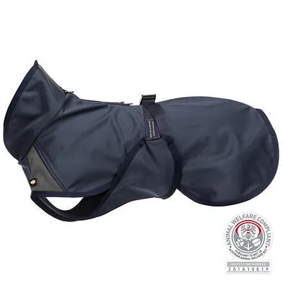 Zdjęcie produktu dla Trixie Kurtka softshell ASTON, ciemnoniebieski/szary -  Rozmiar: XS:30cm, klatka piersiowa:26-44cm, szyja:28cm