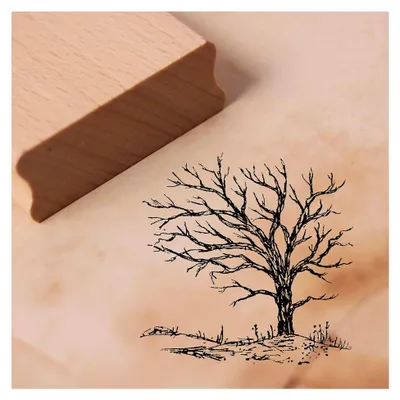 Produktbild von Baumstempel ohne Blätter - ca. 38 x 38 mm