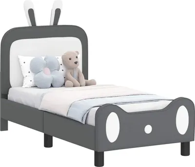 Obrázok produktu pre Rám detskej postele s čelom Svetlosivá 70 x 140 cm PU