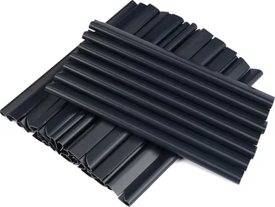 Produktbild von 30 PVC Befestigungsclips 19 cm Klemmschienen für Sichtschutzstreifen - Doppelstabmatten - Gittermattenzaun - Anthrazit