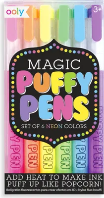 Produktbild von OOLY Magic Puffy, Clip, Blau, Grün, Orange, Pink, Violett, Gelb, 6 Stück(e)