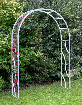 Produktbild von DanDiBo Rosenbogen Verzinkt Massiv 150 cm Torbogen 96516 Wetterfest Rundbogen Volleisen Rankhilfe Gartenbogen Feuerverzinkt