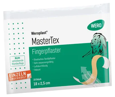 Produktbild von Weroplast MasterTex Fingerpflaster 12 x 2 cm, 50 Stk/Pkg
