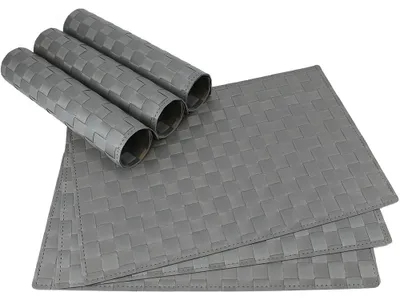 Immagine prodotto di Tovaglietta MODERNA grigio chiaro 6 pezzi come decorazione per la tavola