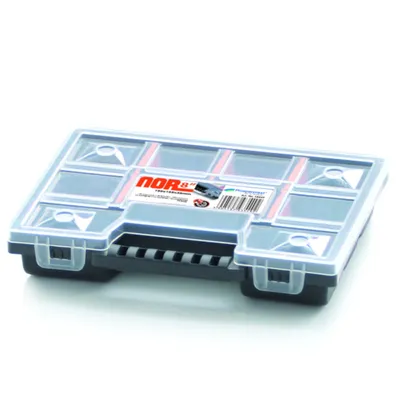 Produktbild von Organizer Sortimentskasten Sammelbox Kunststoff  195 x 155 x 35 mm Kleinteilefächer individuel bis 10 Fächer