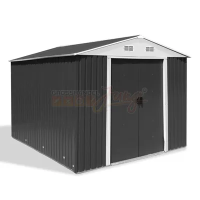 Produktbild von Metall-Gartenhaus 4,8 qm Leeds, anthrazit