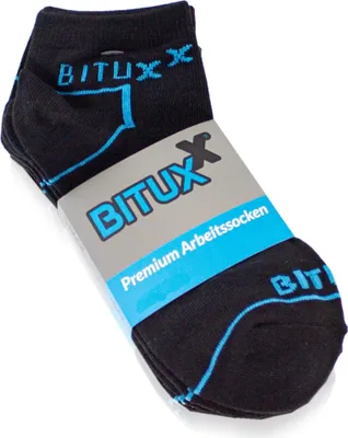 Produktbild von Bituxx 1 Paar Sneakers Freizeit & Arbeitssocken Schwarz 43-46 MS-18286