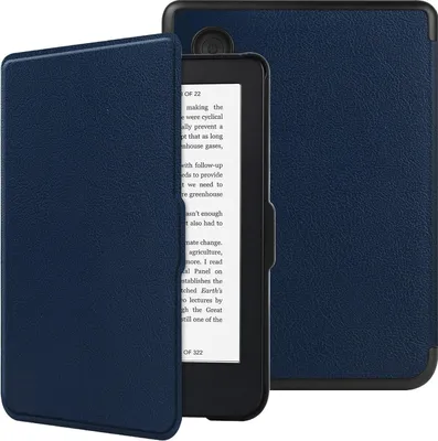 Image de HGWALP Housse Slim Shell pour eReader 6 pouces, Couverture Premium avec Auto Sleep/Wake-Navy