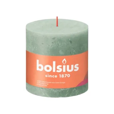 Produktbild von Bolsius Shine RustikKerze 100/100 Jade Green