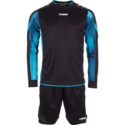 Produktbild von Hummel Bremen Torwart Trikot Set Herren - Schwarz / Blau