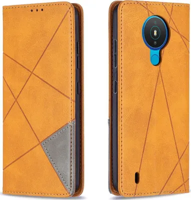 Produktbild von Mobigear Rhombus Slim  Nokia 1.4 Hülle Klapphülle - Cognac