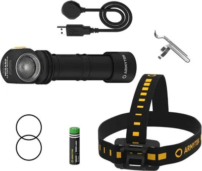 Image de Lampe frontale LED blanc 1600 lumens Wizard C2 Pro Nichia Warm - ARMYTEK F06801W