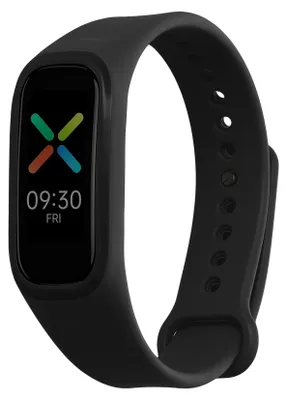 Produktbild von kwmobile Silikon Uhrenarmband für Oppo Band Sport Armband - Ersatzarmband für Fitnesstracker - Wechselarmband Smartwatch - Schwarz