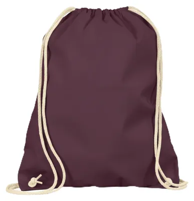 Productafbeelding van Baumussen Turnbeutel Sportbeutel Katoenen Gymtas Bordeaux
