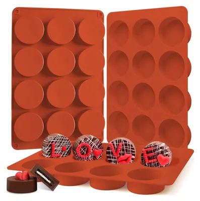 3 runde Silikon-Backformen, 27,2x18,2x2 cm, BPA-frei