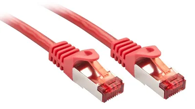 Produktbild von Lindy 47361, 0,5 m, Cat6, S/FTP (S-STP), RJ-45, RJ-45, Rot