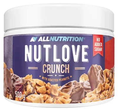Produktbild von ALLNUTRITION Nutlove Crunch 500G Schokoladencreme ohne Zucker