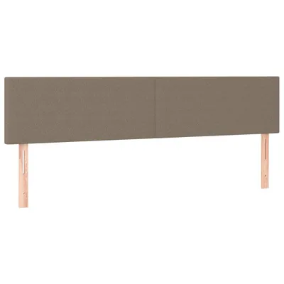 Immagine prodotto di vidaXL Testiere 2 pezzi Tessuto Taupe 100x5x78/88 cm