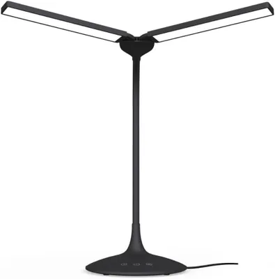 Image de Lampe de bureau - Éclairage LED pour le travail - Lecture et loisirs - Température de couleur réglable - 38,5 cm - Noir