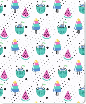 Produktbild von MuchoWow® Mauspad Mousepad Muster - Eiscreme - Wassermelone 19x23 cm - Mousepads - Maus Mat - Pad - Mausunterlage - Mauspads - Spielen