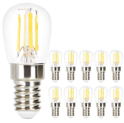 Immagine prodotto di ZMH10 pezzi lampadina LED E14 lampada d'epoca - ST25 lampadina lampadina edison 2700K 4W lampadina filamento bianco caldo retro lampadina vetro antico per casa hotel bar caffรจ