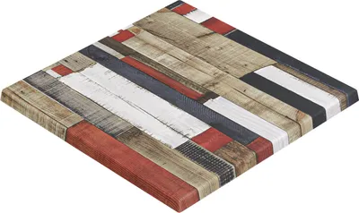 Produktbild von JAMAIKA | Bistro Außen Tischplatte | B:T 60 x 60 cm | Vintage Bunt | Quadratisch | Topalit Tischplatte