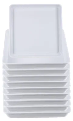 Immagine prodotto di Set di 10 vasi bianchi per piante, adatti sia per interni che per esterni