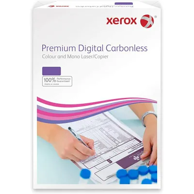 Image de Xerox® 003R99108 Papier autocopiant numérique - 3 volets (feuille supérieure - feuille centrale - feuille finale), A4, blanc/jaune/rose, 500 feuilles
